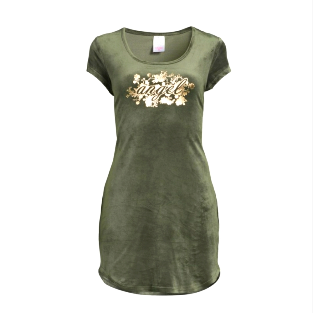 Green Velvet Mini Dress